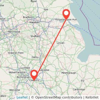 coventry to hull by car